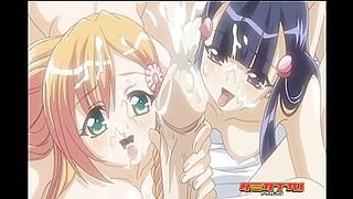 Cartoon slut is sucking dick like a real pro wanting to feel it inside her slit