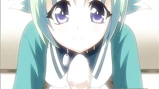 Cartoon slut is sucking dick like a real pro wanting to feel it inside her slit