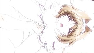 Cartoon chick sucks her lover's dick and spreads up to get stuffed, until she cums