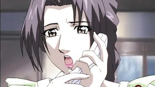 Cartoon brunette is screaming from pleasure while getting fucked, because she is about to cum