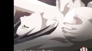 Cartoon brunette is screaming from pleasure while getting fucked, because she is about to cum