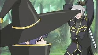 Cartoon guy got an amazing blowjob from a forest witch and then he fucked her brains out