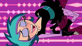 Cartoon chick is about to have first tentacle experience that will make her cum