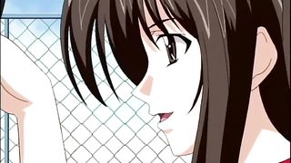 Slutty cartoon brunette wth big boobs is desperate to get fucked hard, until she cums