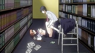Cartoon sluts are getting nailed in various places, and one of them likes it in the library