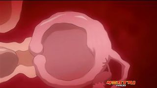 Cartoon cock teaser with big tits is moaning during a hardcore fuck and an intense orgasm
