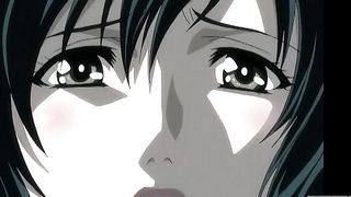 Cartoon brunette with big, firm tits is getting fucked very hard and enjoying it quite a lot