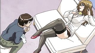 Insatiable cartoon brunette got her daily dose of fuck from a guy she liked a lot