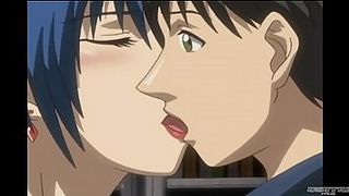 Cartoon lady with blue hair, Tsuyayoku is moaning while getting fucked harder than ever before