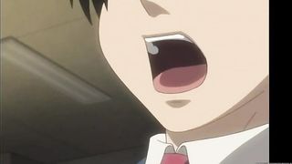 Cartoon lady with blue hair, Tsuyayoku is moaning while getting fucked harder than ever before