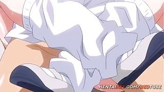 Cartoon slut is sucking a rock hard dick like a pro, before getting fucked very hard