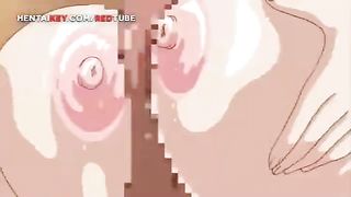 Cartoon babe with big tits is getting fucked very hard, and screaming from pleasure while cumming