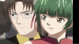 Cartoon chick is trying not to moan too loud while cumming, but it feels so fucking good