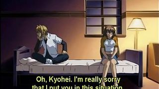 Cartoon girl is having a great time with her friend, whom she secretly likes a lot