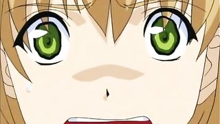 Cartoon girl is having a great time with her friend, whom she secretly likes a lot