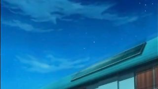 Cartoon girl is having a great time with her friend, whom she secretly likes a lot