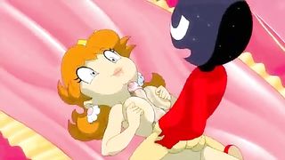 Cartoon princess was eager to have sex, so she fucked the first guy she had stumbled upon