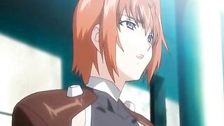 Cartoon babe with big tits is about to get fucked until her pussy gets creampied