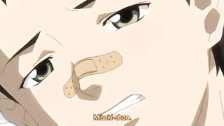 Cartoon nurse was eager to fuck her skinny patient, because she liked him a lot