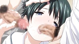 Cartoon babe sucked a huge dick for the first time and got fucked until she came