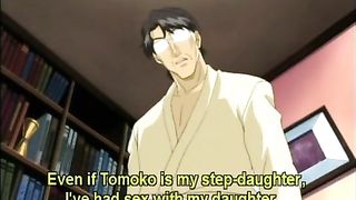 Japanese cartoon guy is fucking his secretary while his wife is out of town for the weekend