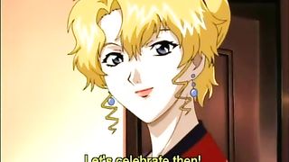 Japanese cartoon guy is fucking his secretary while his wife is out of town for the weekend