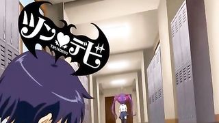 Cartoon girl is about to get fucked in her dream, until she starts screaming from pleasure