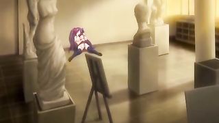 Cartoon girl is about to get fucked in her dream, until she starts screaming from pleasure