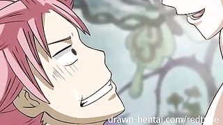 Busty cartoon blonde, Lucy turned into a slut once her boyfriend started playing with her nipples