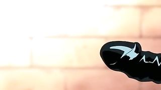 Hentai girls having a romp while a guy watches - a hot cartoon lesbian affair