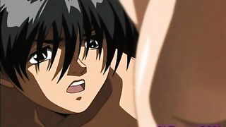 Young cartoon brunette is learning to suck dick and it looks like she is a true talent