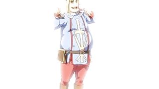 Cartoon babe is having sex in a secret room and screaming from pleasure while getting ready to cum