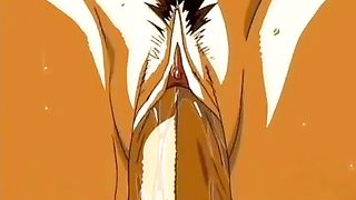 Cartoon lady was home alone in the afternoon and started daydreaming about rough sex adventure