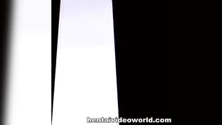 Cartoon lady was home alone in the afternoon and started daydreaming about rough sex adventure