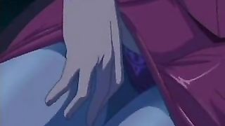 Cartoon stewardess is often having sex during her work hours, because she can't hold herself back