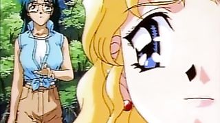 Dirty hentai girls with nice bodies get their kink on in a messy sex cartoon