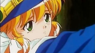 Red haired, cartoon chick met a horny, big guy in the forest and had sex with him