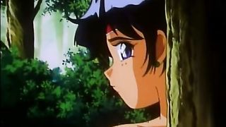 Red haired, cartoon chick met a horny, big guy in the forest and had sex with him