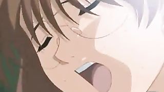 Cartoon girl is tied up with her legs spread wide open and fucked very hard