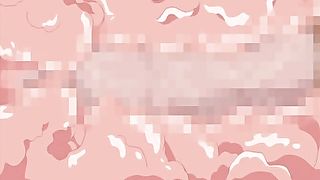 Busty, cartoon schoolgirl is riding huge cock on the couch until she starts screaming from pleasure