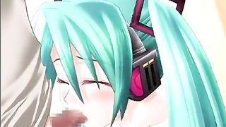 Miku Hatsune is blue haired, pigtailed cartoon babe who likes to have rough sex all the time