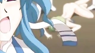 Busty cartoon slut and her boyfriend are having steamy sex and moaning from pleasure like crazy