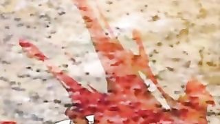 Cartoon chick is screaming from pleasure while her boyfriend is stuffing her soaking wet pusy