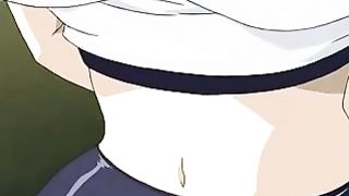 Busty cartoon chick and her lovers are getting down and dirty until they all cum