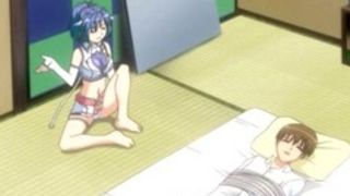 Babe with huge hentai tits fucked hard by a younger friend in a fantasy sex cartoon