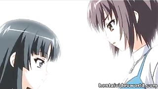 Cartoon girl is riding rock hard meat stick, just because she has an opportunity