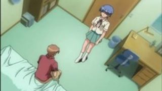 Cartoon girl is about to get cpmpletely satisfied just the way she was always dreaming about