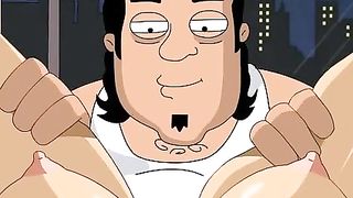 Red haired cartoon slut is sucking hard dick and getting nailed at the same time