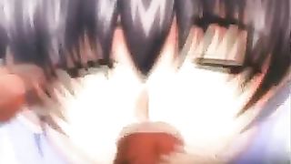 Beautiful and very horny cartoon babe is getting her leaking cunt pounded and creampied