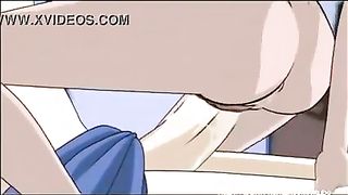 Horny cartoon guy was dreaming about beautiful, red haired lady who showed up to satisfy him